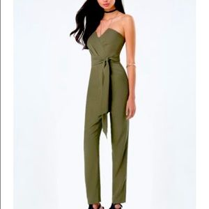 Bebe olive romper